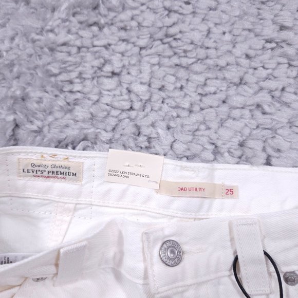 Levi’s Premium Dad Utility Jeans Baggy Loose Relaxed Straight Leg White 25 x 30 - Picture 7 of 14